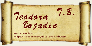 Teodora Bojadić vizit kartica